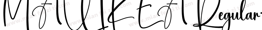 MAUIKEA Regular字体转换
